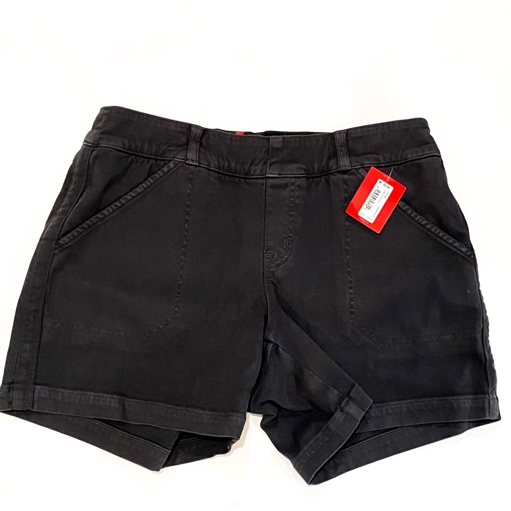 NWT Spanx Pull-On Twill 4” Shorts